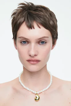 COS SEASHELL-SHAPED PENDANT-Women Jewelry
