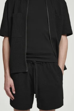 COS SEERSUCKER ELASTICATED SHORTS- Matching Sets | Pants