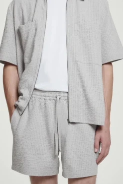 COS SEERSUCKER ELASTICATED SHORTS- Matching Sets | Pants