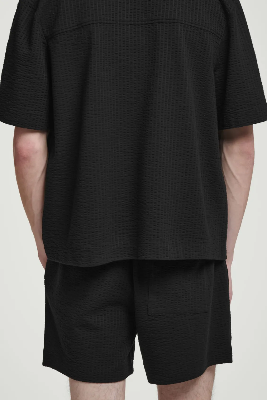 COS SEERSUCKER ELASTICATED SHORTS- Matching Sets | Pants