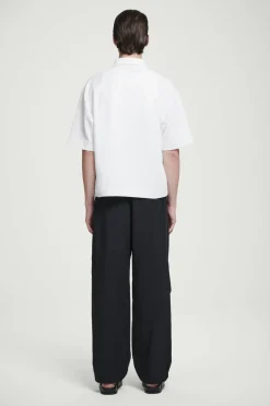 COS SEERSUCKER HALF-ZIP POLO SHIRT- Polo Shirts