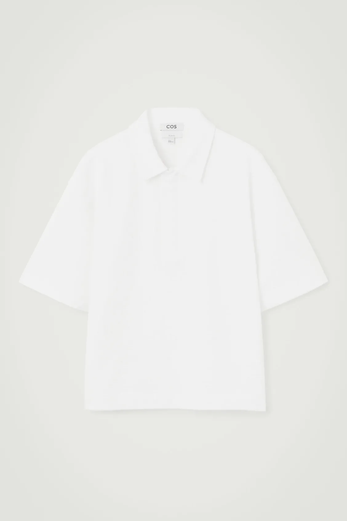 COS SEERSUCKER HALF-ZIP POLO SHIRT- Polo Shirts