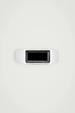 COS SEMI-PRECIOUS STONE SIGNET RING- Jewelry