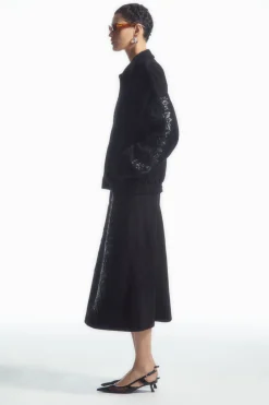 COS SEQUINED SUEDE JACKET-Women Coats & Jackets
