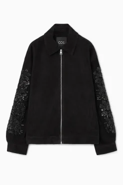COS SEQUINED SUEDE JACKET-Women Coats & Jackets