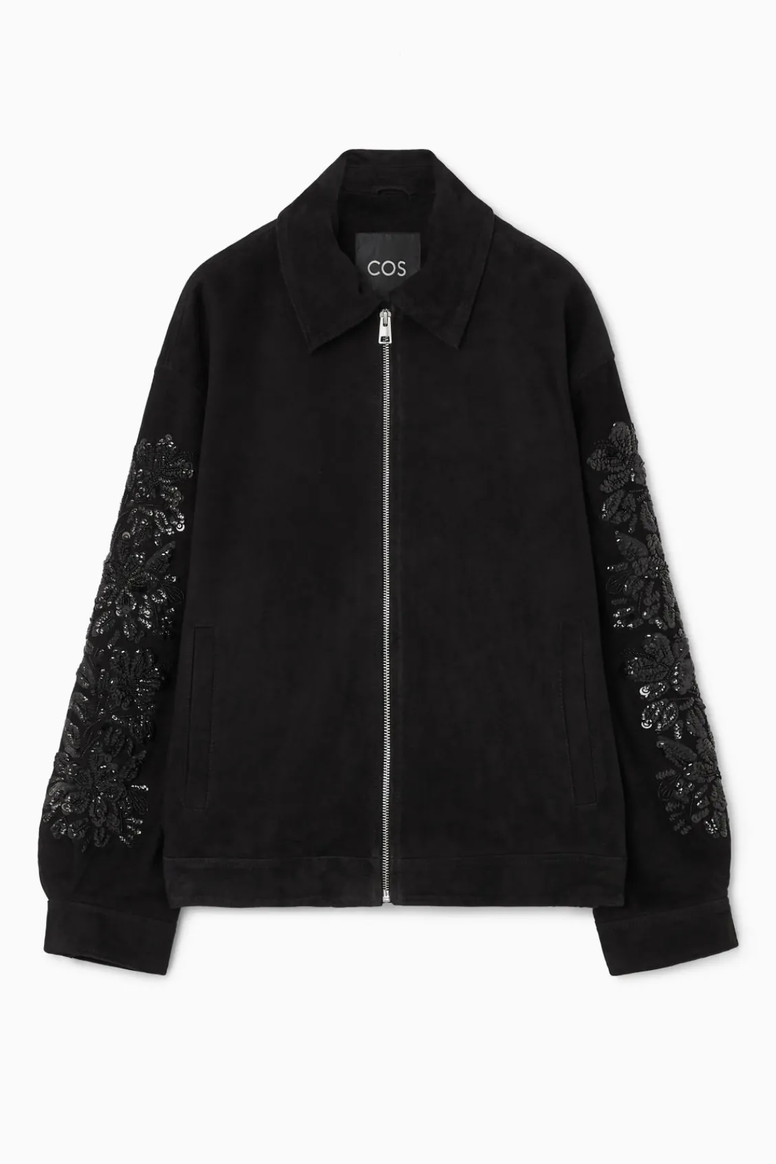 COS SEQUINED SUEDE JACKET-Women Coats & Jackets