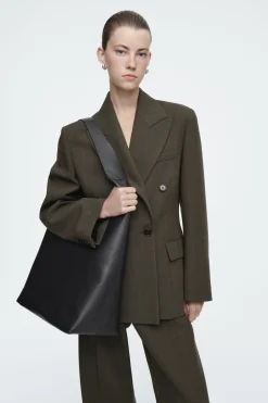 COS SERIF TOTE - LEATHER-Women Bags