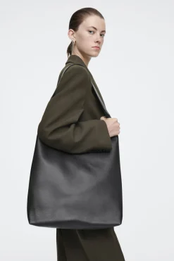COS SERIF TOTE - LEATHER-Women Bags