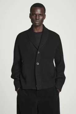 COS SHAWL-COLLAR CHUNKY MERINO WOOL CARDIGAN- Sweaters & Cardigans