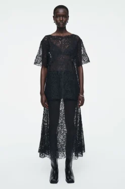 COS SHEER EMBROIDERED MOHAIR SKIRT-Women Skirts | Sweaters & Cardigans
