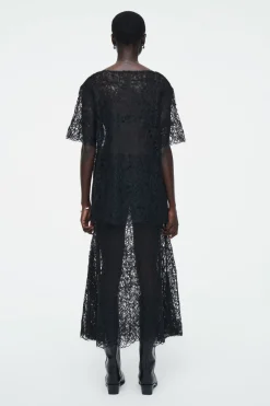 COS SHEER EMBROIDERED MOHAIR SKIRT-Women Skirts | Sweaters & Cardigans