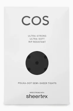 COS SHEERTEX SEMI-SHEER POLKA-DOT TIGHTS-Women Socks & Tights