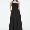 COS SHIRRED MIDI DRESS-Women Dresses & Jumpsuits
