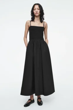 COS SHIRRED MIDI DRESS-Women Dresses & Jumpsuits