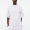 COS SHORT-SLEEVED JERSEY SWEATSHIRT-Women Tops