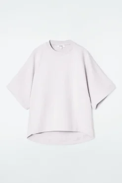 COS SHORT-SLEEVED JERSEY SWEATSHIRT-Women Tops