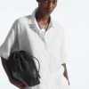 COS SHORT-SLEEVED LINEN SHIRT-Women Shirts & Blouses | Tops