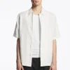 COS SHORT-SLEEVED LINEN SHIRT- Shirts
