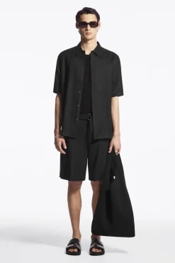 COS SHORT-SLEEVED LINEN SHIRT- Shirts
