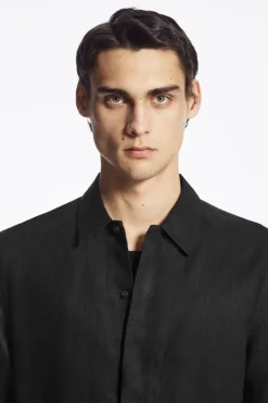 COS SHORT-SLEEVED LINEN SHIRT- Shirts