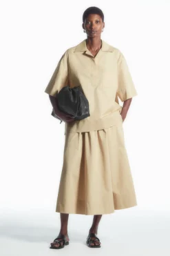 COS SHORT-SLEEVED RESORT SHIRT-Women Shirts & Blouses | Tops