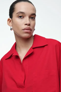 COS SHORT-SLEEVED RESORT SHIRT-Women Tops | Shirts & Blouses