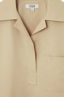 COS SHORT-SLEEVED RESORT SHIRT-Women Shirts & Blouses | Tops