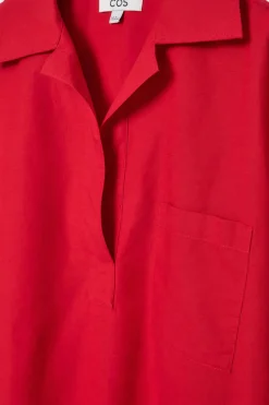 COS SHORT-SLEEVED RESORT SHIRT-Women Tops | Shirts & Blouses