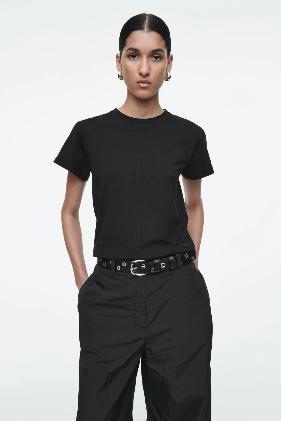 COS SHRUNKEN SLIM T-SHIRT-Women T-Shirts | Tops