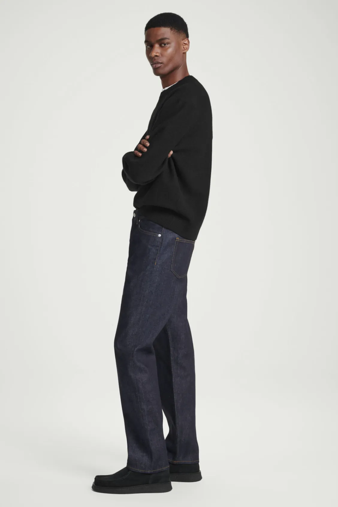 COS SIGNATURE RAW SELVEDGE STRAIGHT-LEG JEANS- Jeans | Pants