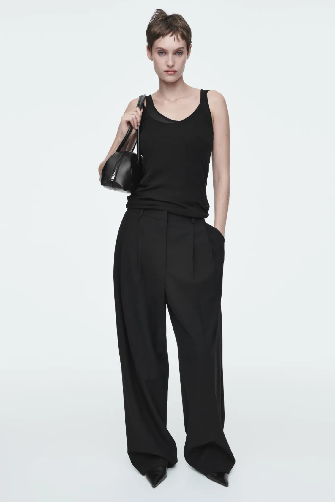 COS SILK TANK TOP-Women Tops