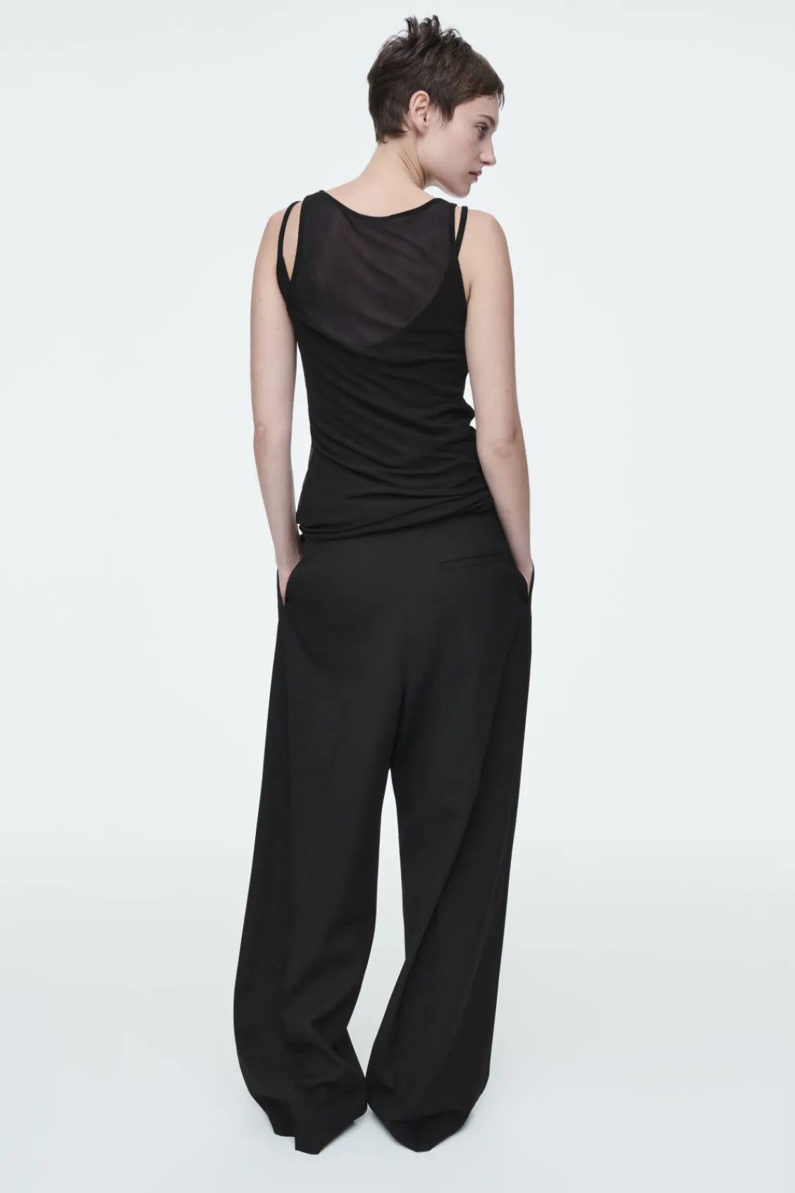 COS SILK TANK TOP-Women Tops