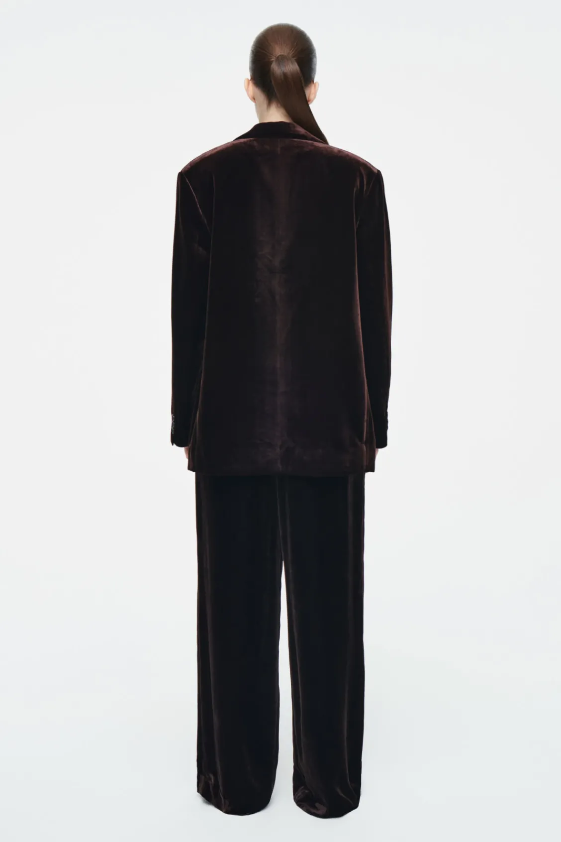 COS SILK-BLEND VELVET BLAZER-Women Vests & Tailoring | Coats & Jackets