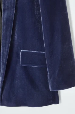 COS SILK-BLEND VELVET BLAZER-Women Vests & Tailoring | Coats & Jackets