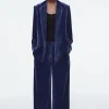 COS SILK-BLEND VELVET PANTS-Women Vests & Tailoring | Pants