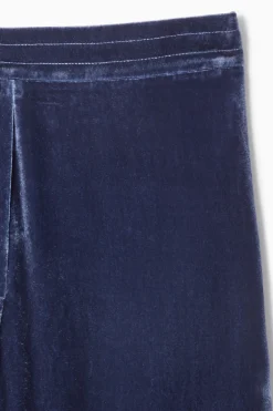 COS SILK-BLEND VELVET PANTS-Women Vests & Tailoring | Pants