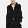 COS SILK-BLEND VELVET SHIRT-Women Shirts & Blouses | Tops