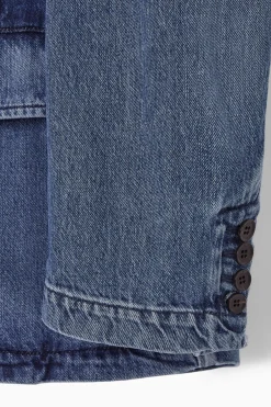 COS SINGLE-BREASTED DENIM BLAZER-Women Coats & Jackets