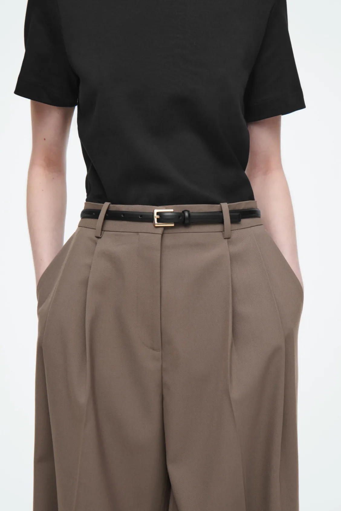 COS SKINNY LEATHER BELT-Women Belts