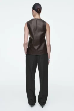 COS SLEEVELESS LEATHER TOP-Women Tops