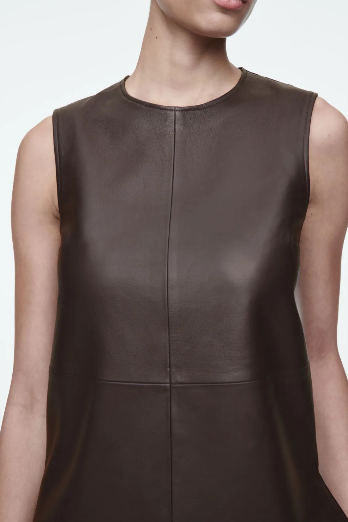 COS SLEEVELESS LEATHER TOP-Women Tops
