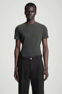 COS SLIM COTTON-CREPE T-SHIRT- T-Shirts