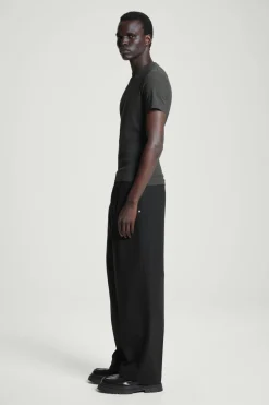 COS SLIM COTTON-CREPE T-SHIRT- T-Shirts