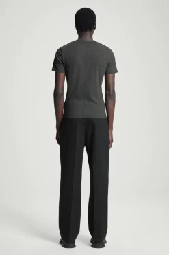 COS SLIM COTTON-CREPE T-SHIRT- T-Shirts