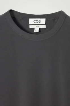 COS SLIM COTTON-CREPE T-SHIRT- T-Shirts