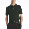 COS SLIM KNITTED SILK POLO SHIRT- Polo Shirts | Sweaters & Cardigans