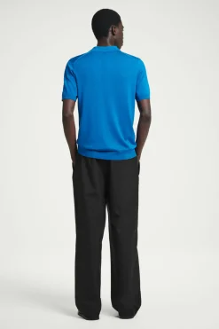 COS SLIM KNITTED SILK POLO SHIRT- Polo Shirts | Sweaters & Cardigans