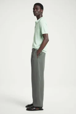 COS SLIM KNITTED SILK POLO SHIRT- Polo Shirts | Sweaters & Cardigans