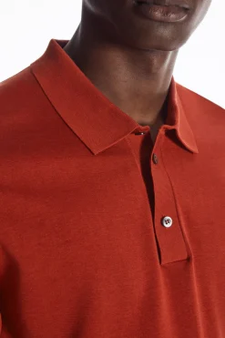 COS SLIM KNITTED SILK POLO SHIRT- Polo Shirts | Sweaters & Cardigans
