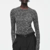 COS SLIM LONG-SLEEVE TOP-Women Tops
